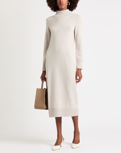 Woman Midi dress Light grey Size M Cashmere