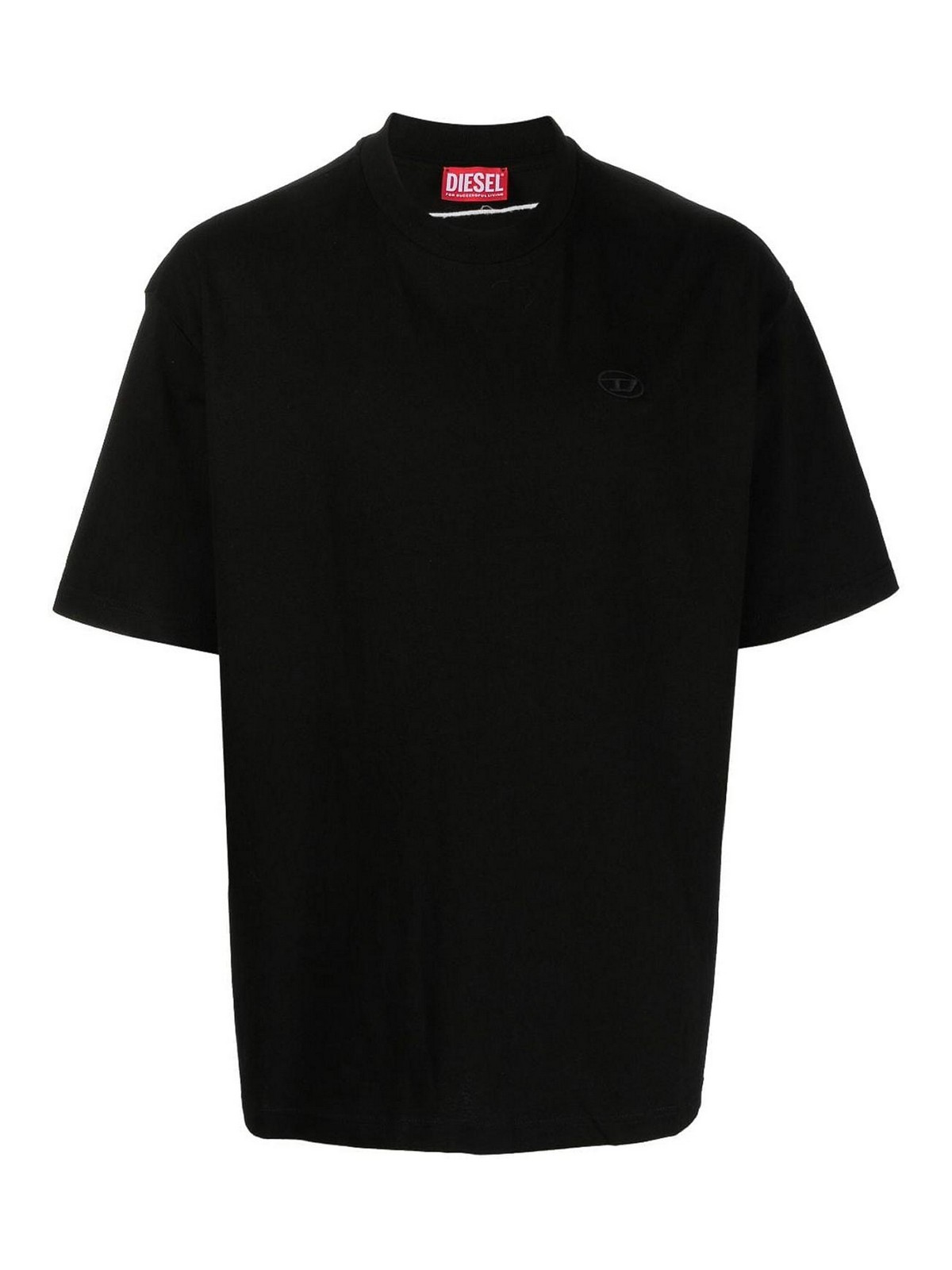 -T-shirt in cotone con logo Oval-D posteriore-Uomo