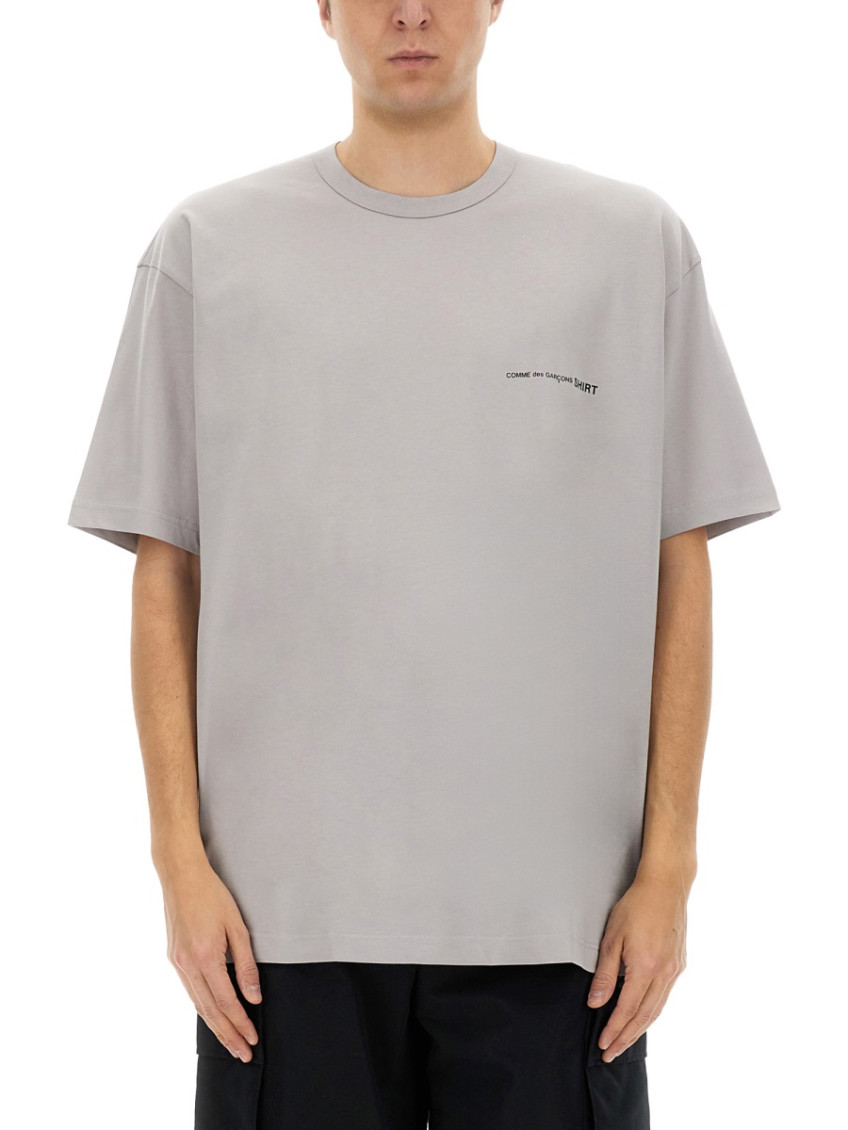 Grey Logo Crew Neck T-Shirt