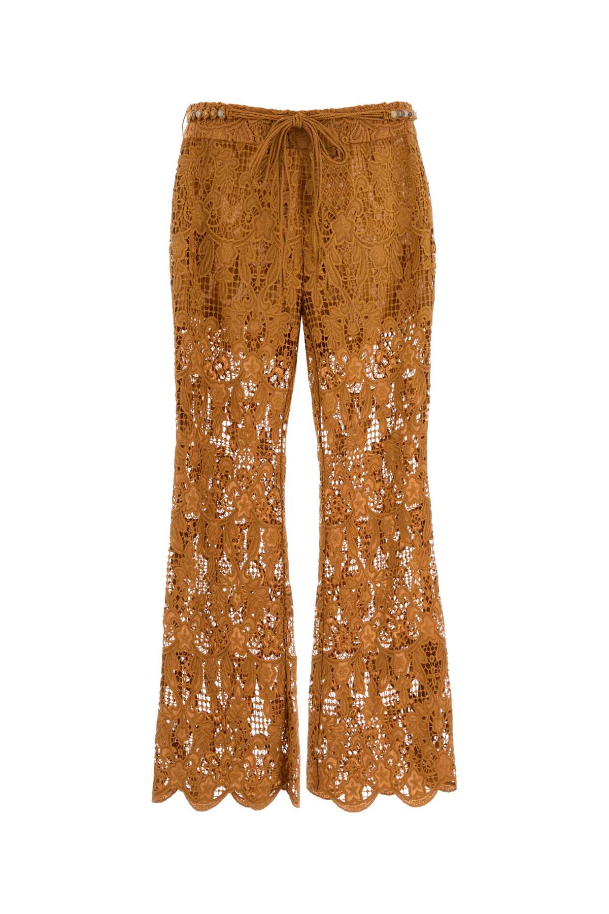 Coco Lace Trouser — Biscuit