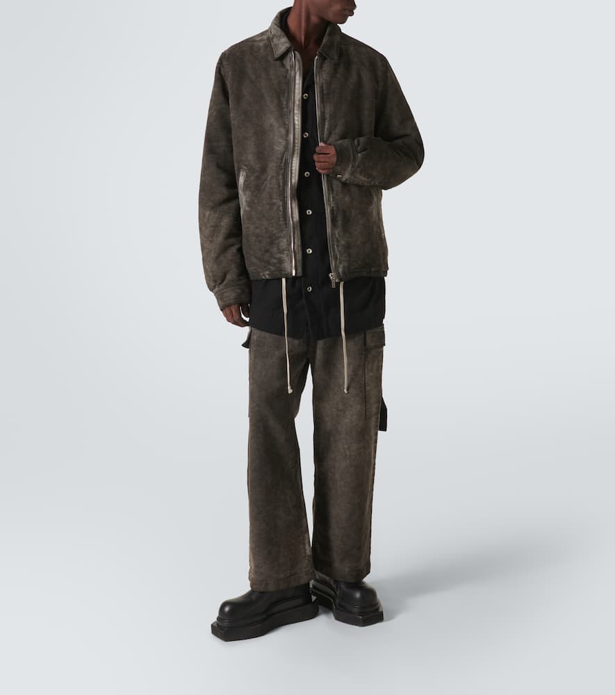 Denim cargo pants