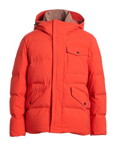 Man Puffer Orange Size L Polyamide