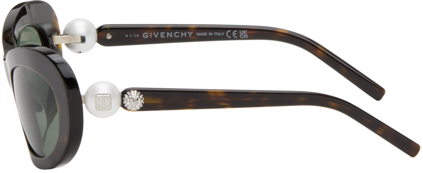 Givenchy Brown 4G Pearl Sunglasses
