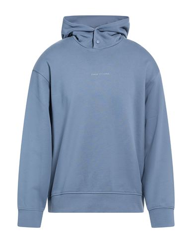 Man Sweatshirt Slate blue Size M Cotton