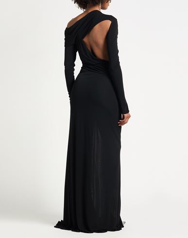 Woman Maxi dress Black Size 10 Viscose