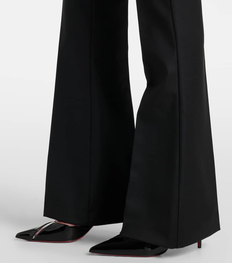 Pleated flared pants