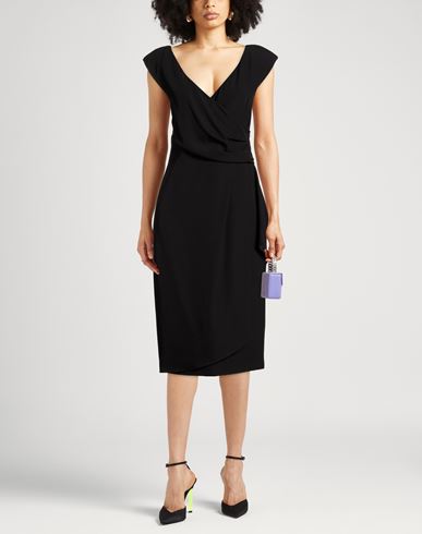 Woman Midi dress Black Size 8 Polyester, Elastane