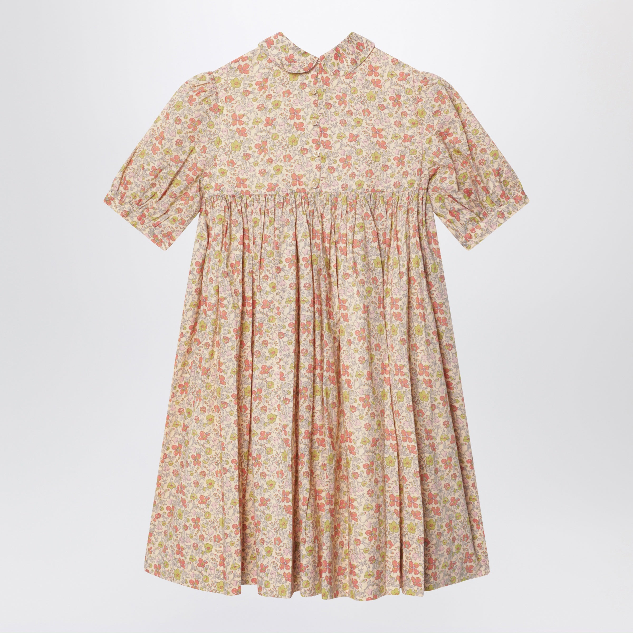 Liberty print smocked dress
