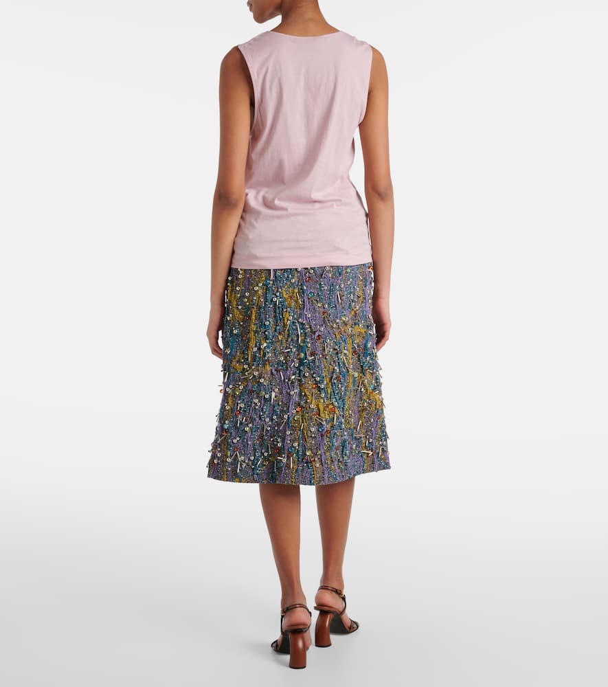 Gathered cotton top
