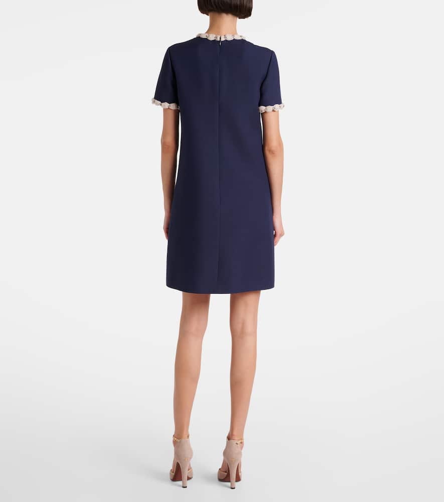 Crepe Couture embellished minidress