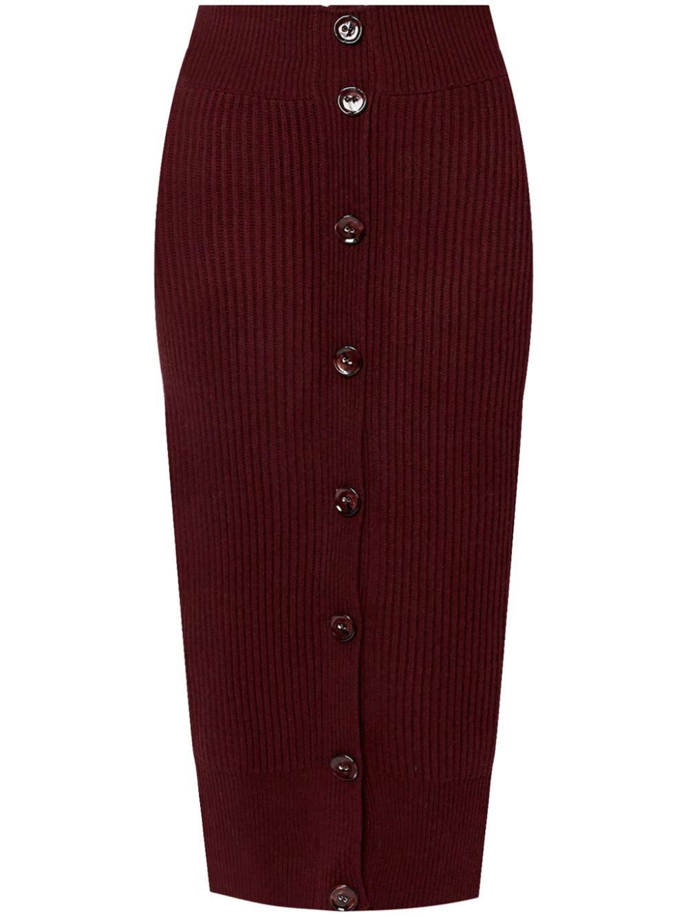 Pencil midi skirt - Red