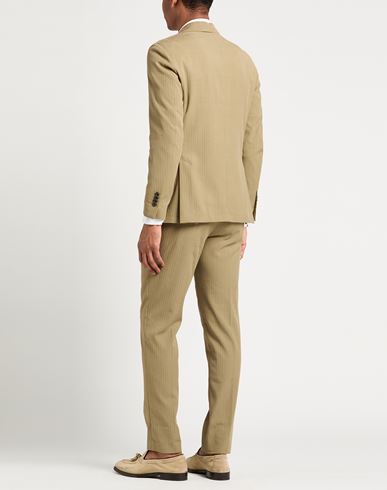 Man Suit Khaki Size 40 Silk, Cotton, Linen