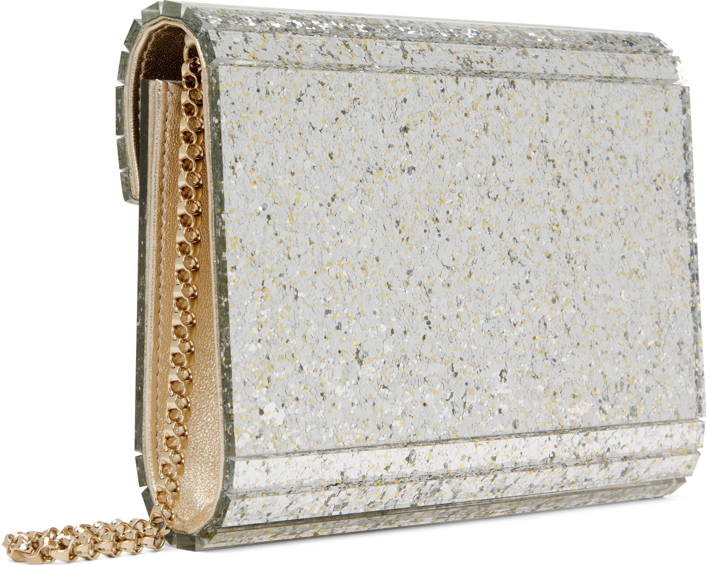 Jimmy Choo Silver Candy Clutch