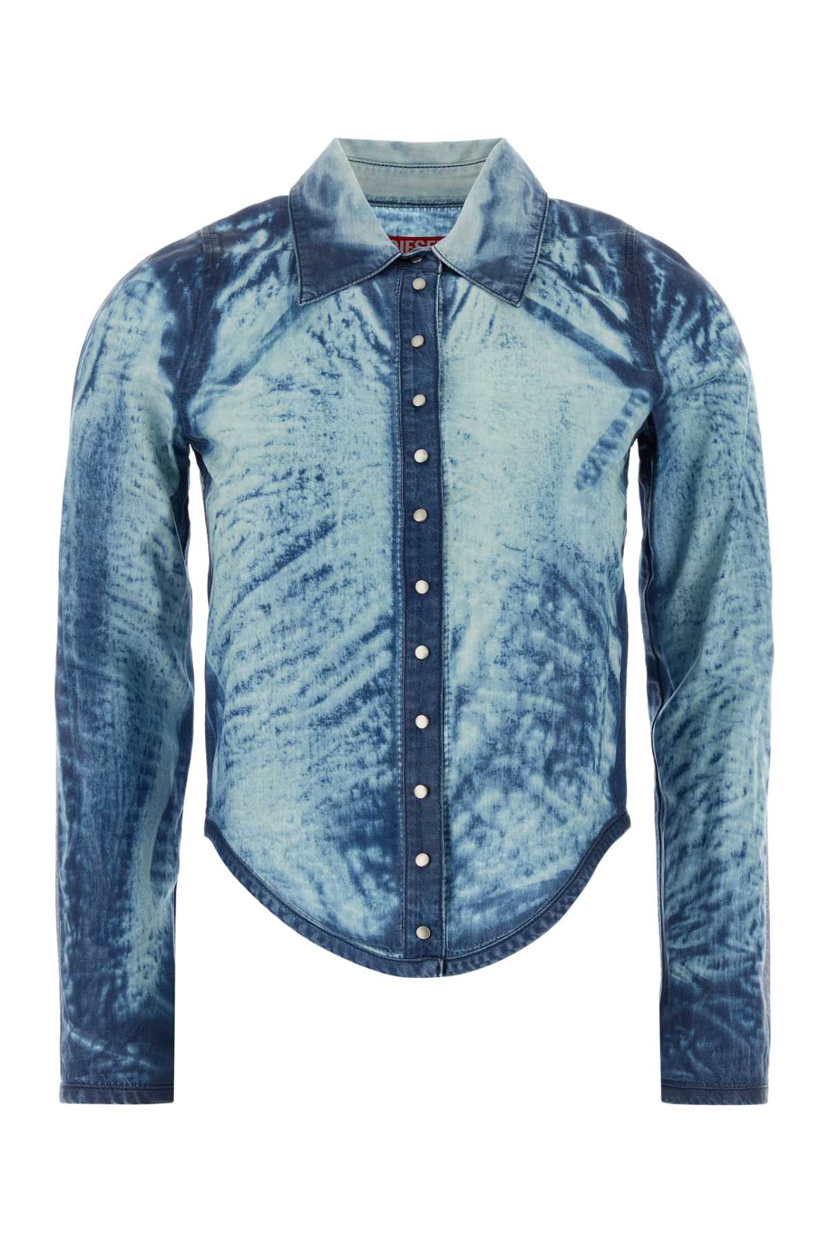Lyocell Tie-Dye Shirt — Blue