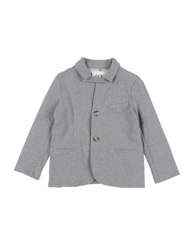 Kid Boy Blazer Grey Size 12 Cotton, Elastane