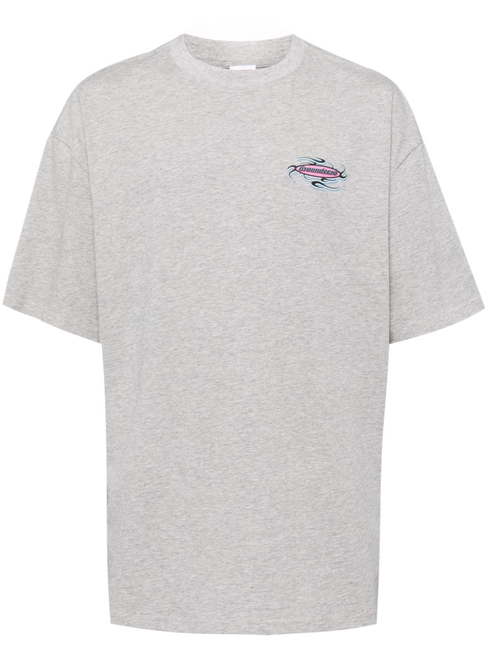 Graphic-print cotton T-shirt - Grey