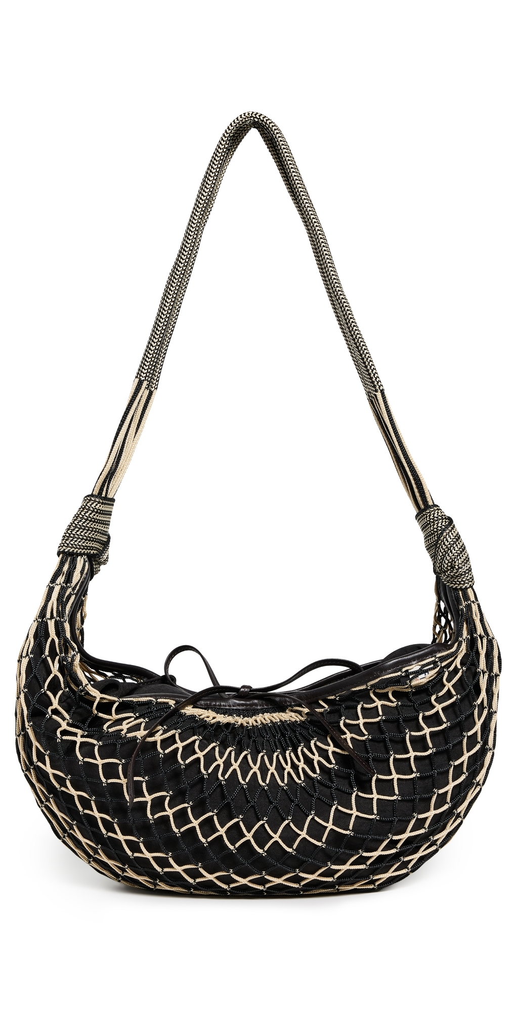 X Filt Croissant Bag Chevron Light Beige/Black One Size