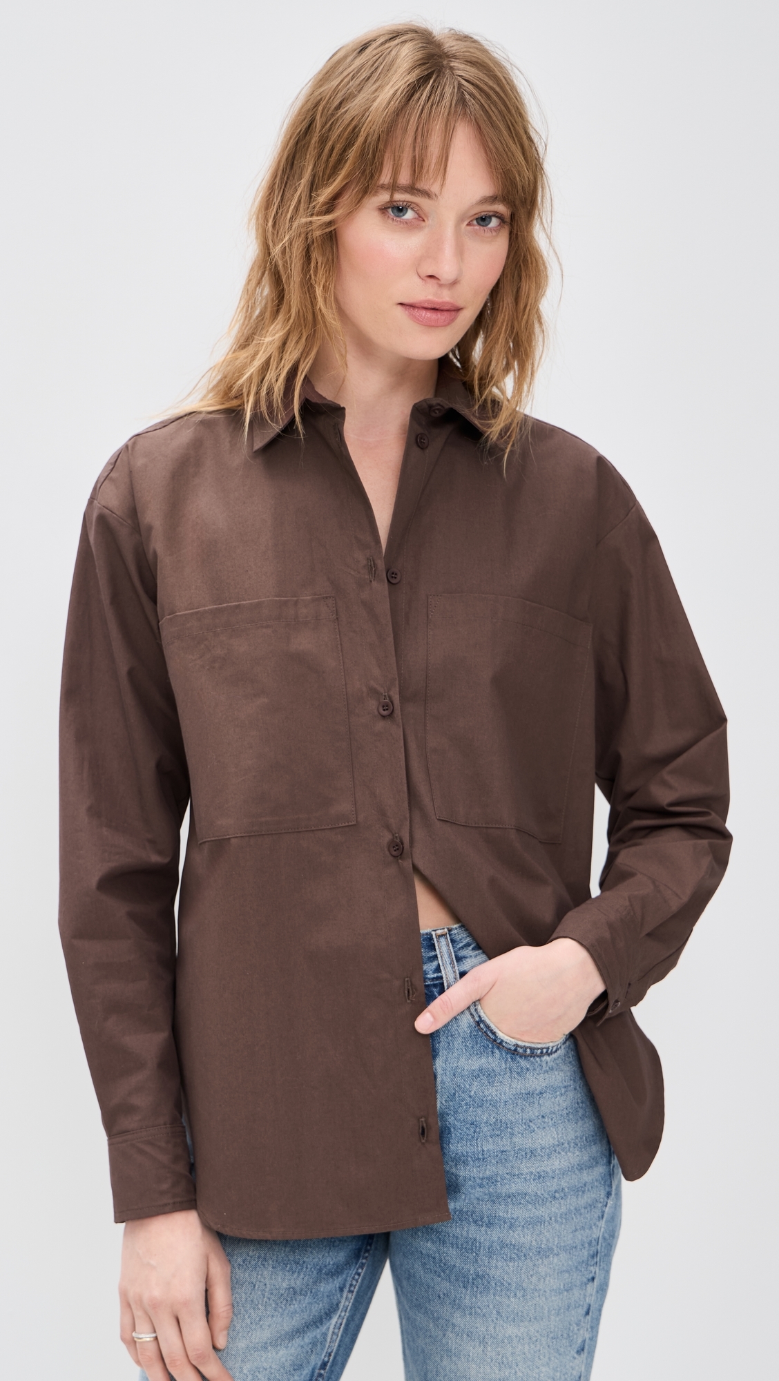 Teddy Buttondown Brown