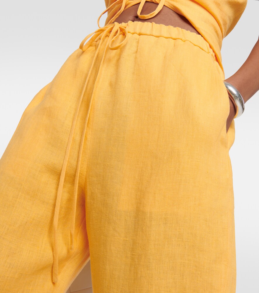 Nanushka Straight-leg linen pants