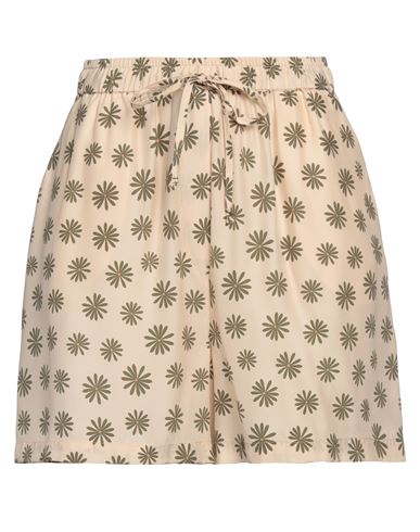 Woman Shorts & Bermuda Shorts Military green Size 2 Silk