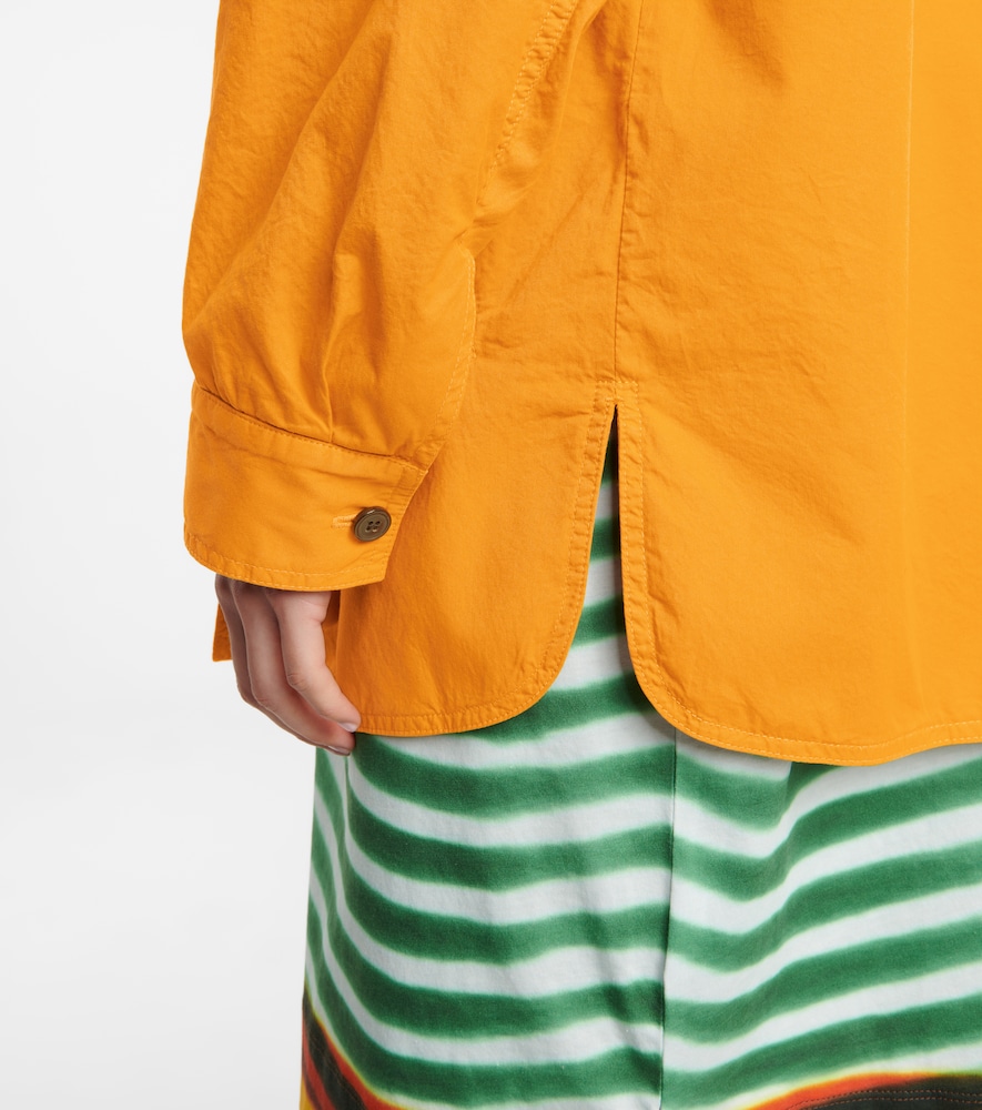 Cotton shirt jacket