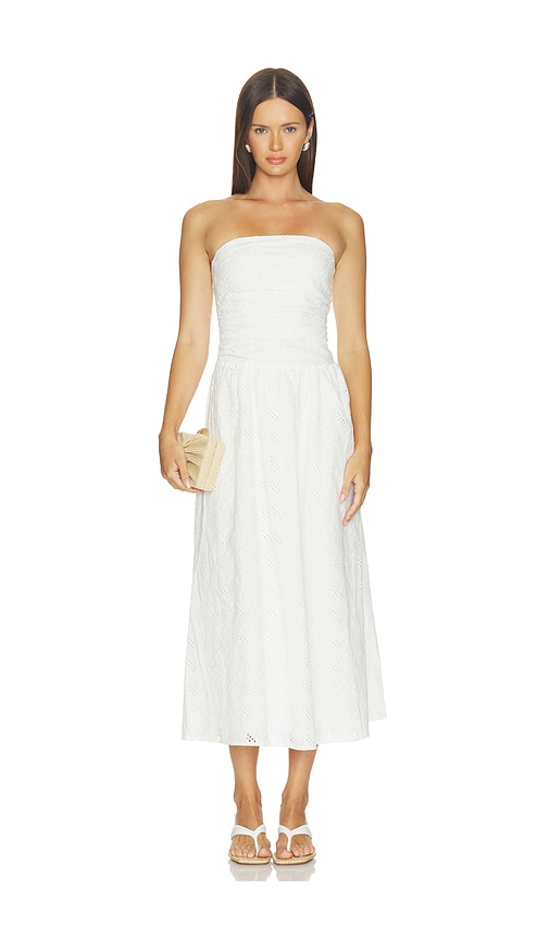 Elodie the Label Wilda Eyelet Dress in Cream. XS. Also in S, M