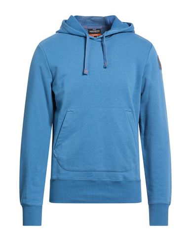 Man Sweatshirt Slate blue Size L Cotton, Polyester