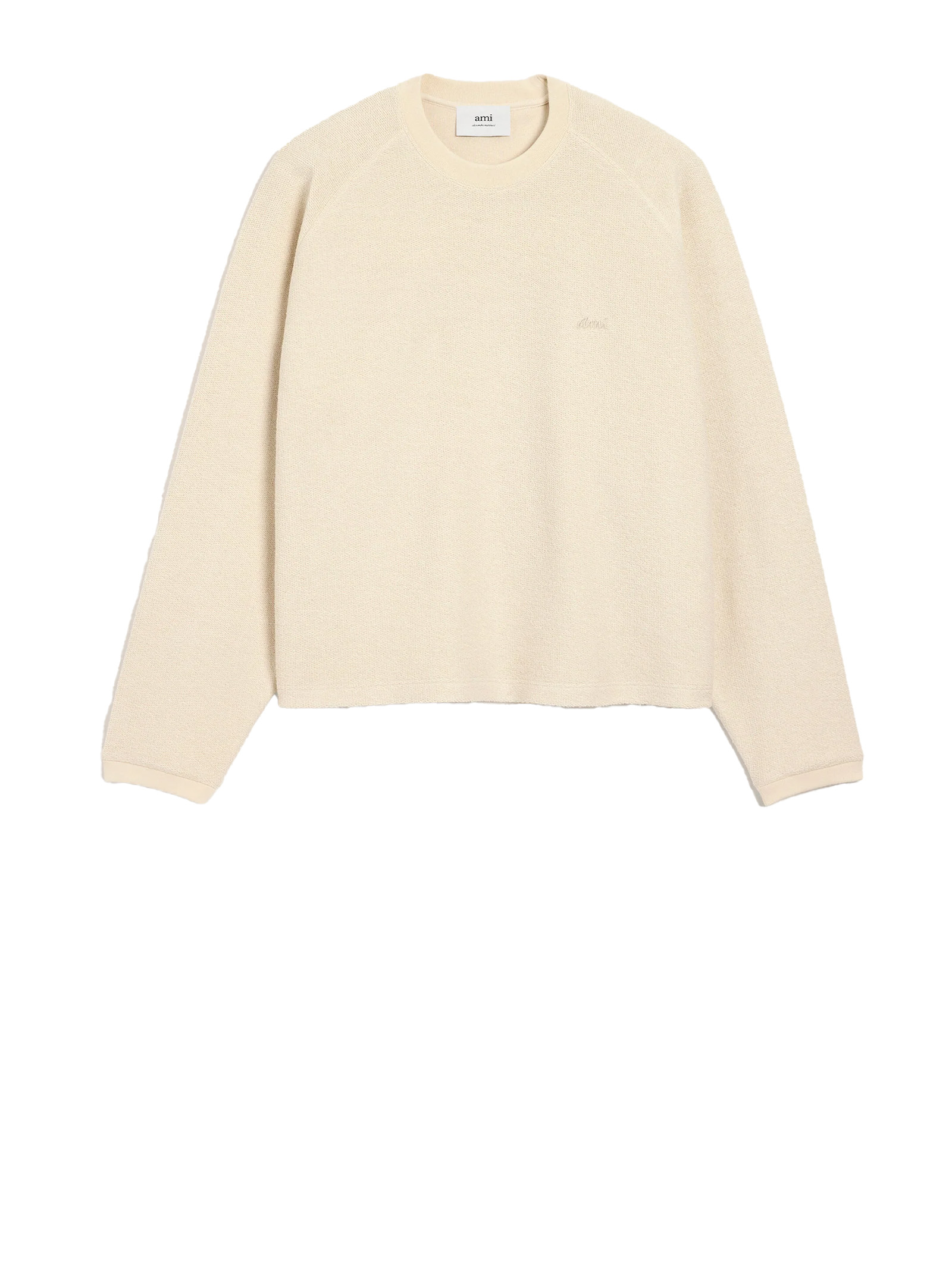Ami Sweaters White Co Pl - Men