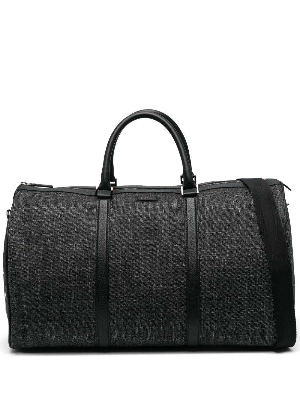 Logo-patch duffle bag - Grey