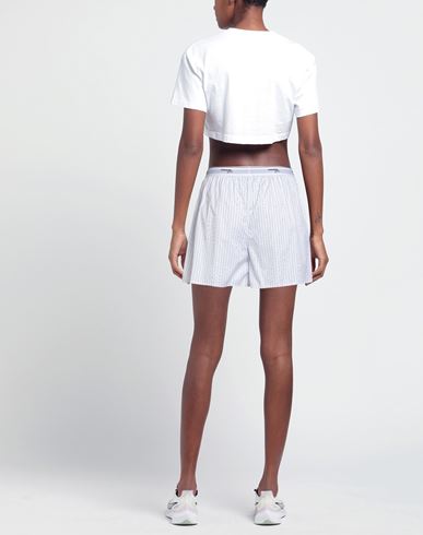 Woman Shorts & Bermuda Shorts White Size L Cotton