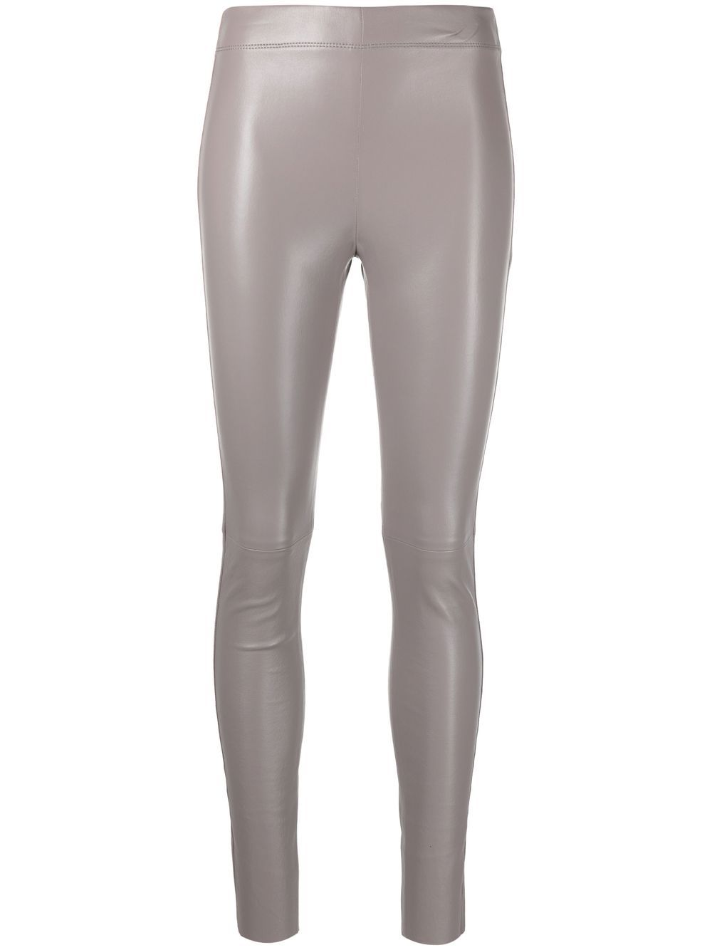 Leather stretch leggings - Grey