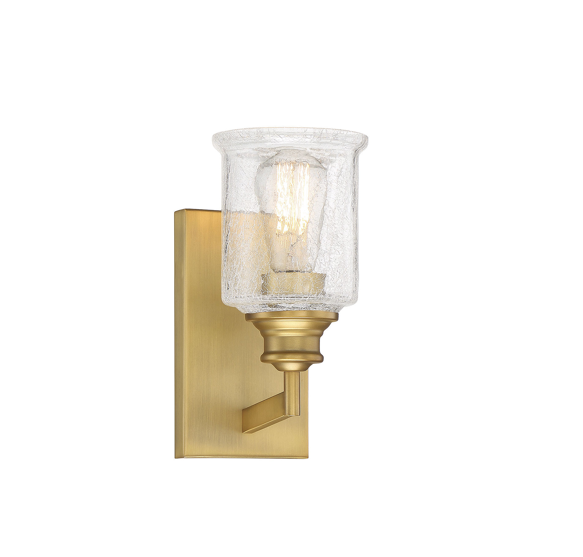 Savoy House Hampton Bathroom Wall Sconce in Warm Bras