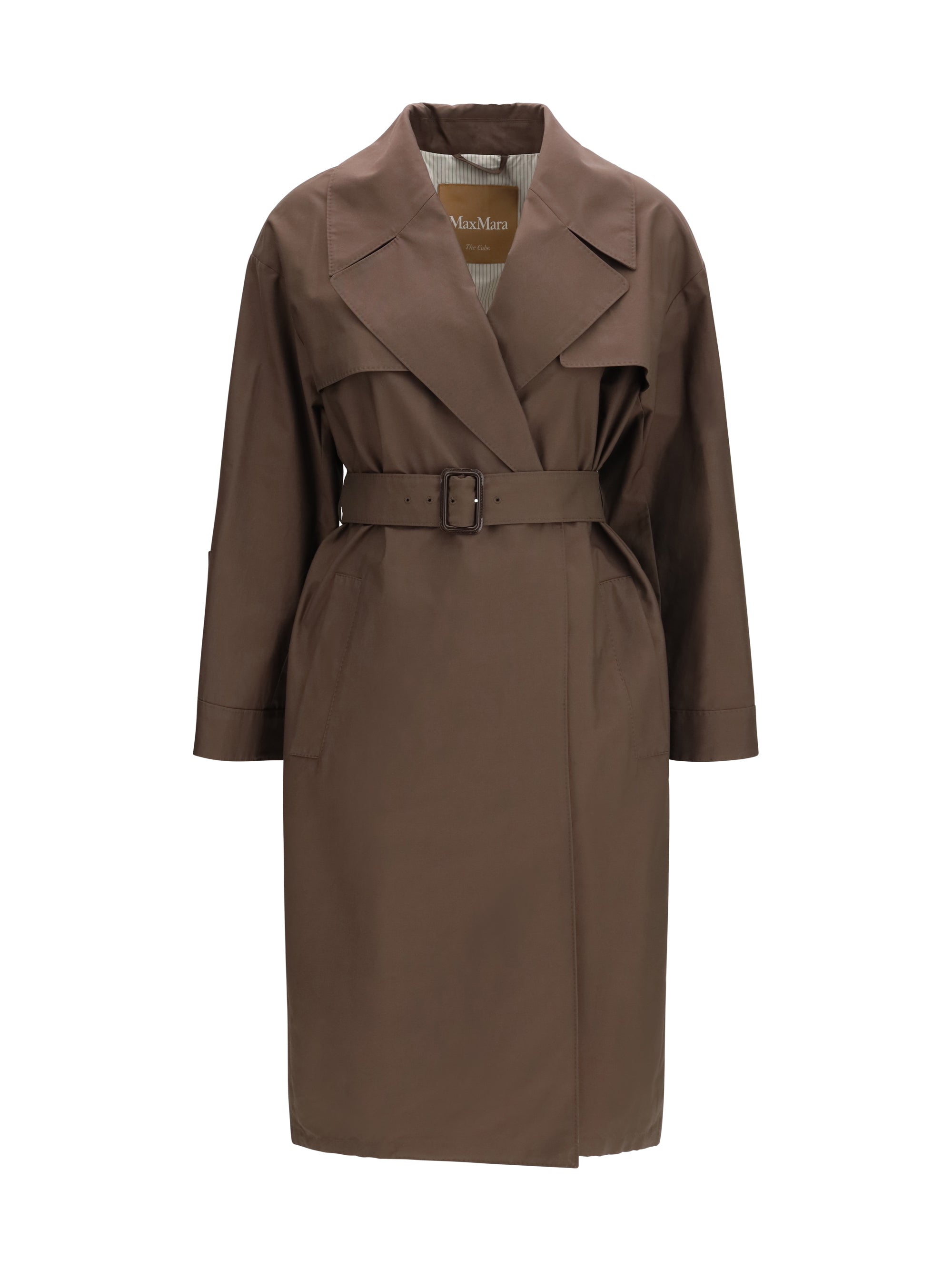 The Cube Trench Coat — Brown