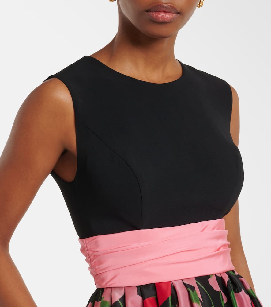 Silk midi dress
