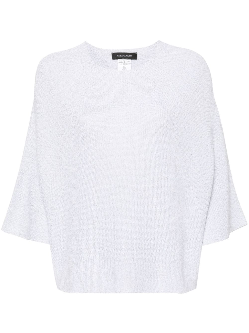 Metallic-threading jumper - Grey