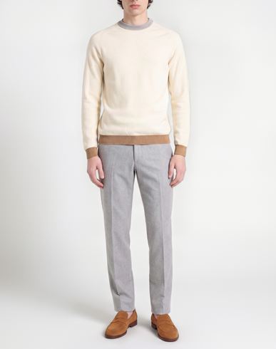 Man Sweater Cream Size 44 Wool