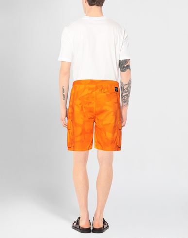 Iuter Man Shorts & Bermuda Shorts Orange Size L Cotton