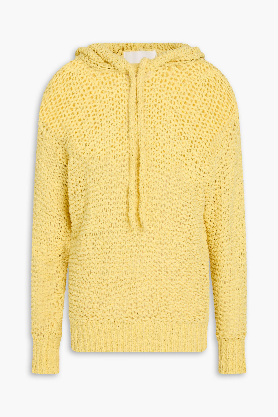 Idony open-knit cotton-blend hoodie - Yellow - FR 34