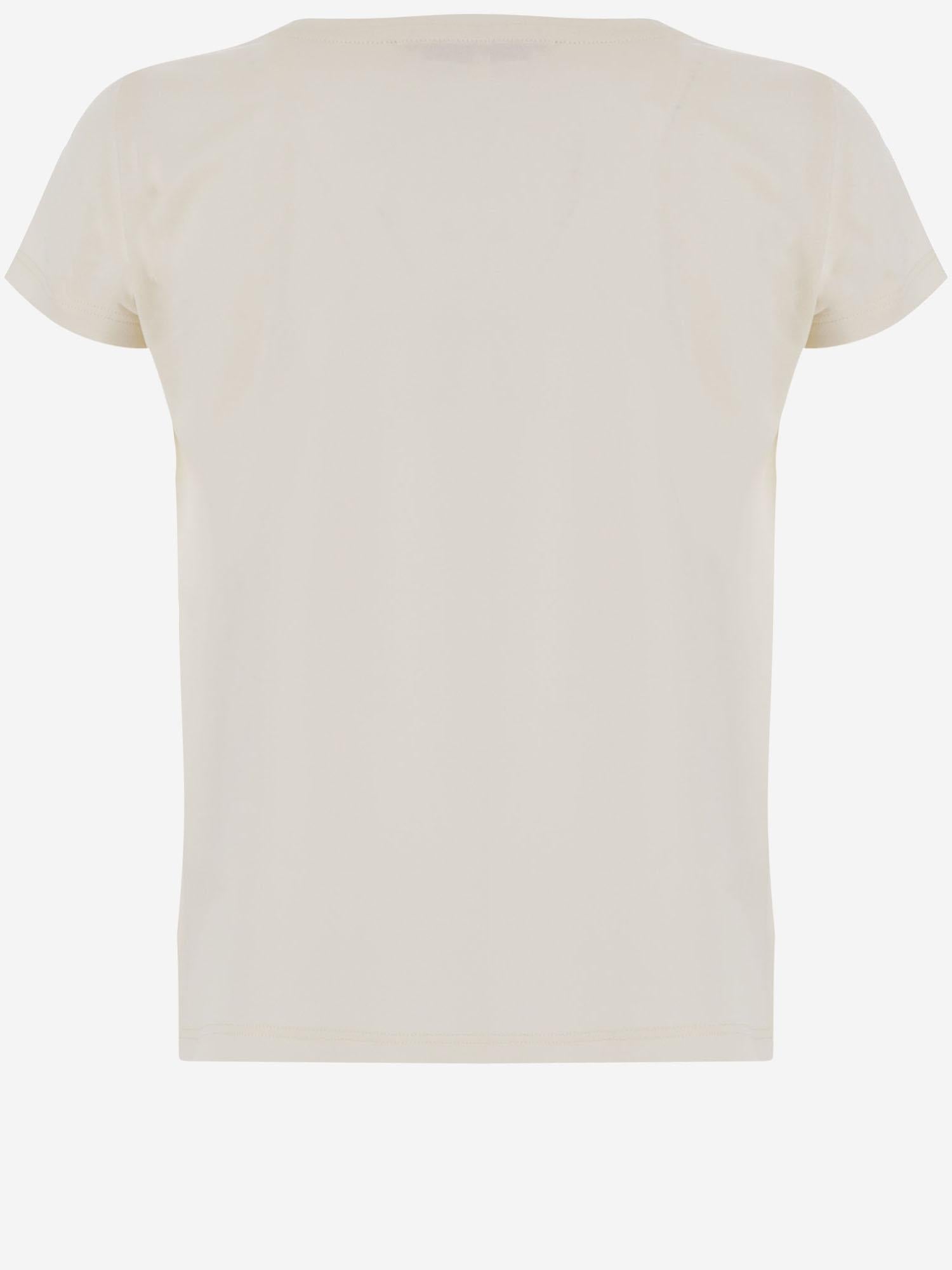 Floral Embroidery T-Shirt — White