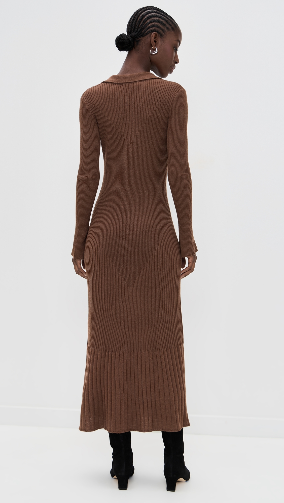 O. p.t Nicole Dress Chocolate Brown