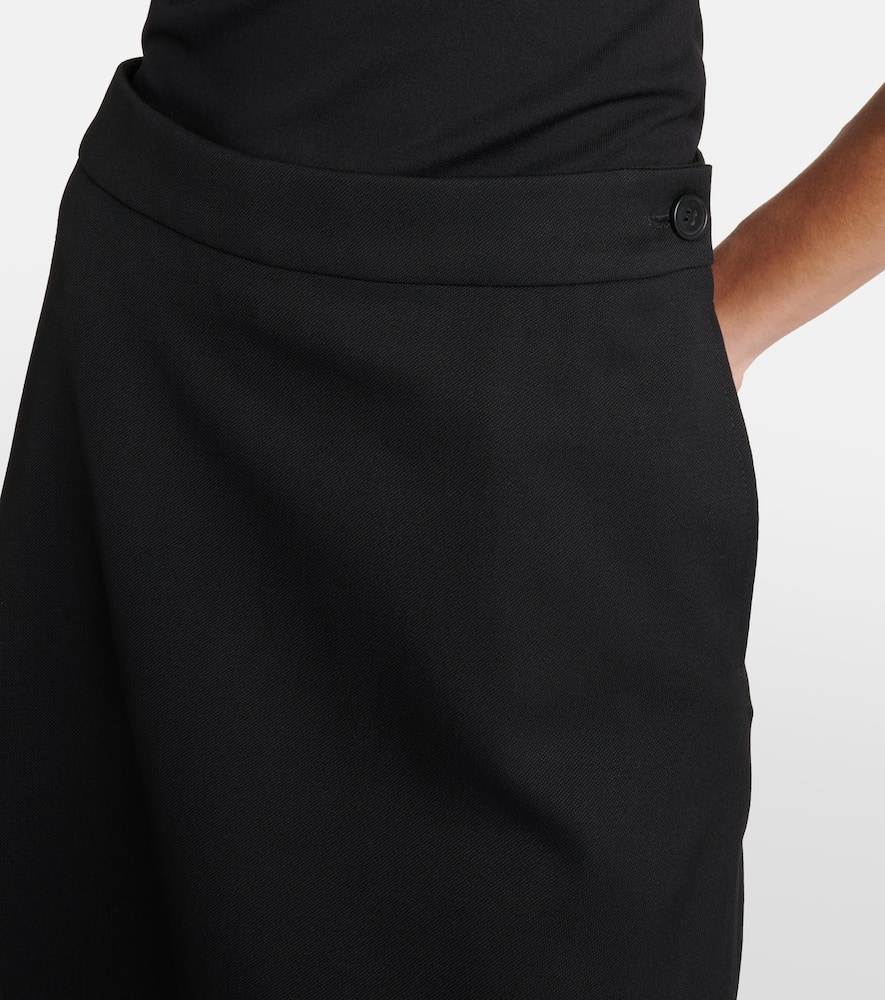 Wardrobe. NYC Virgin wool midi skirt