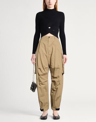 Icon Woman Pants Camel Size 2 Cotton