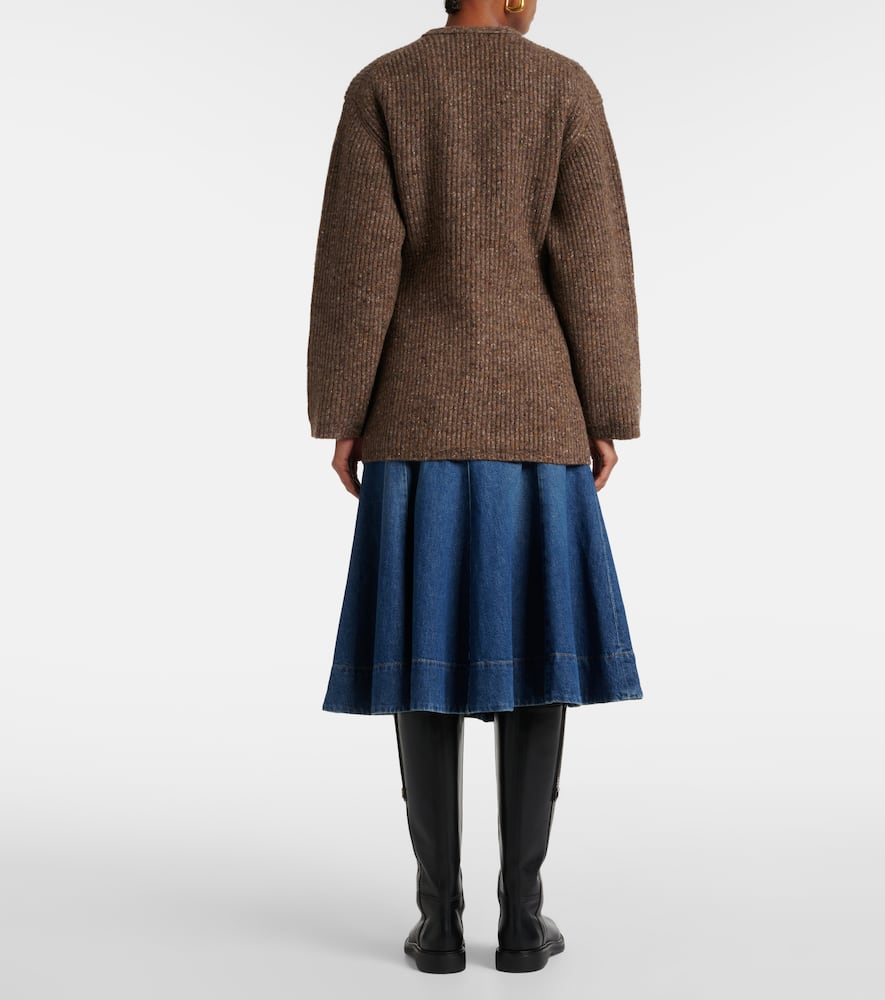 CO Wool-blend tweed cardigan