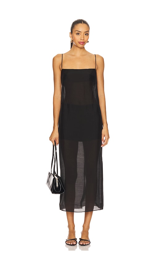 EAVES Ettore Maxi Dress in Black. XL. Also in