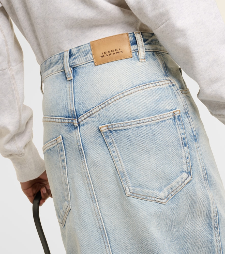 Vandy denim midi skirt