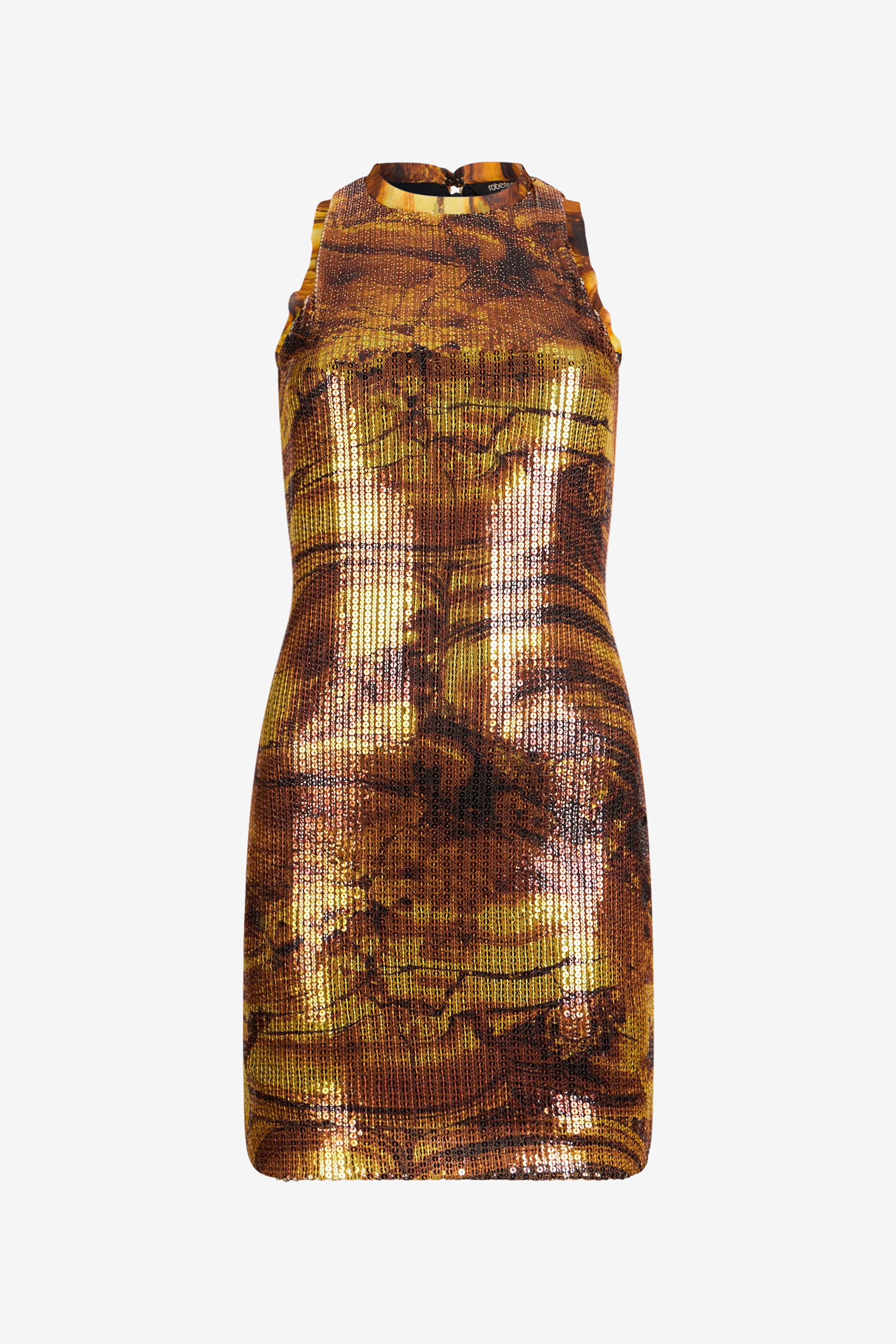 Tiger Eye Print Dress Mini