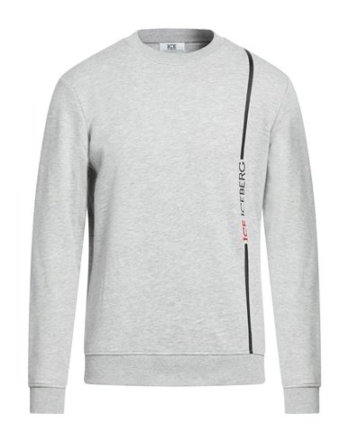 Man Sweatshirt Light grey Size M Cotton, Viscose