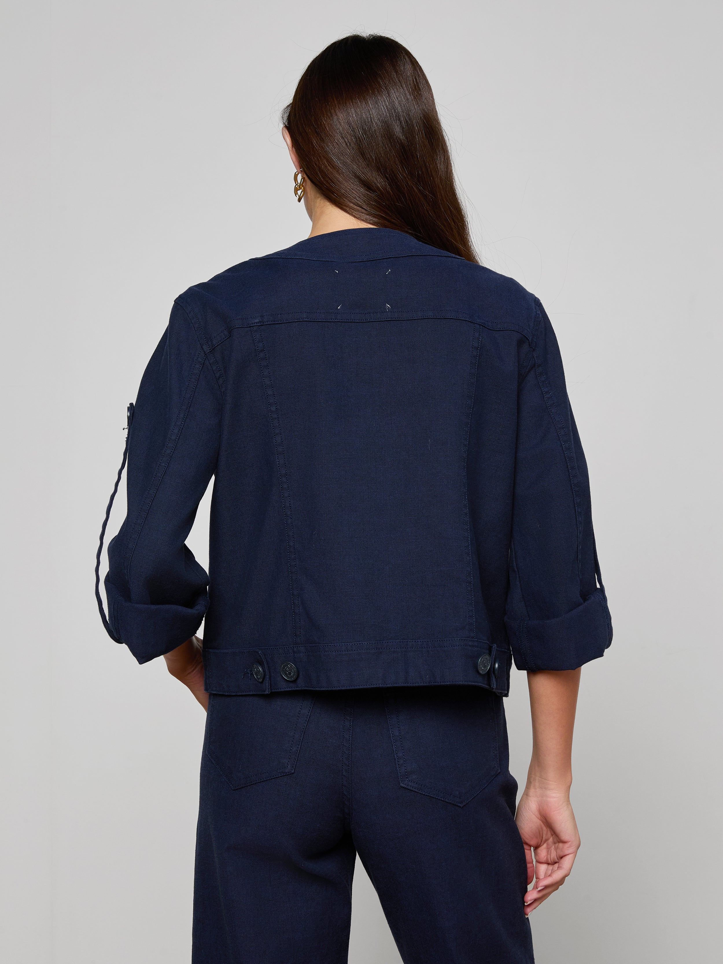 Anouk Jean Jacket In Saturated Blue