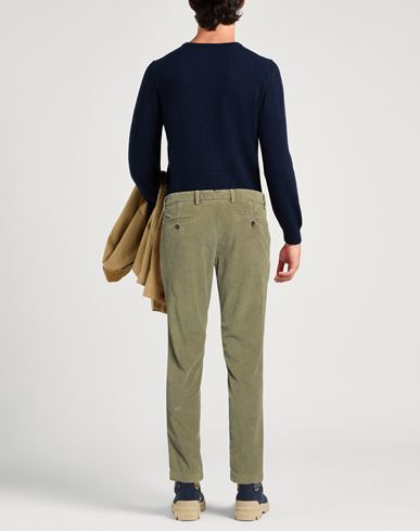 Patrizio Piscaglia Man Pants Military green Size 30 Cotton, Elastane