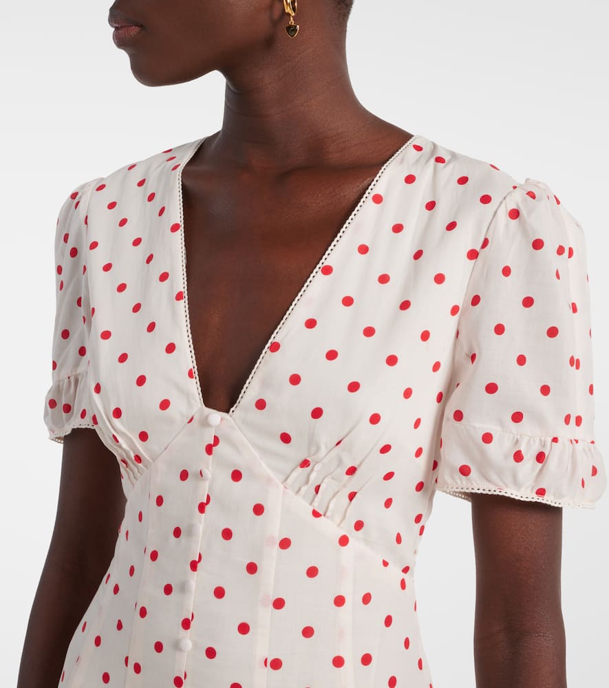 Paloma polka-dot maxi dress
